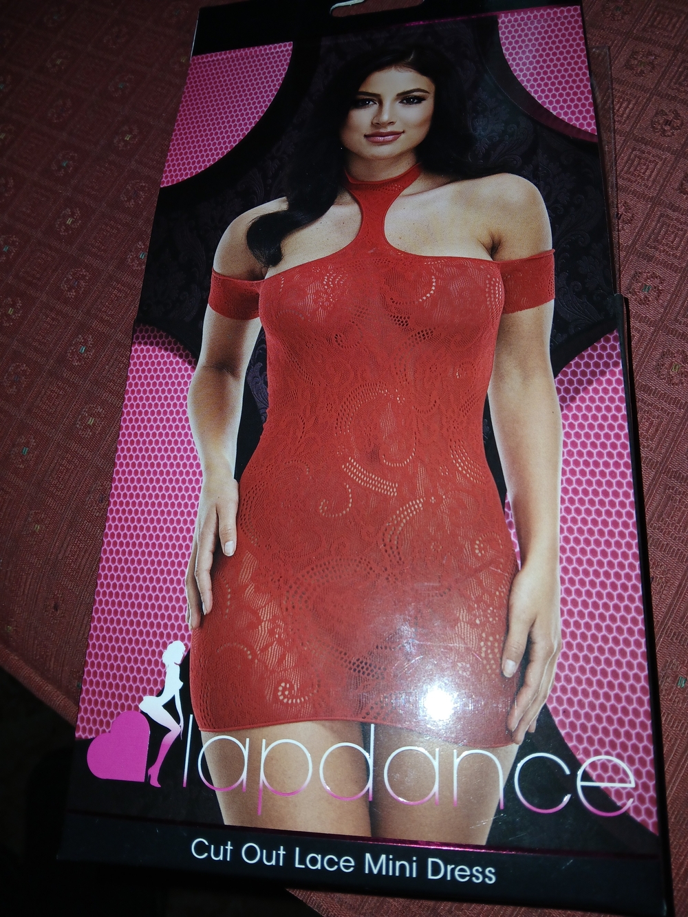Lapdance Red Cut Out Lace Mini Dress